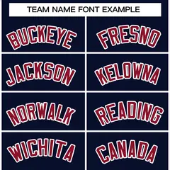 Navy Crimson-White Raglan Varsity Full-Snap Letterman Jacket 3