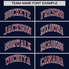 Navy Crimson-White Raglan Varsity Full-Snap Letterman Jacket 6