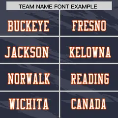 Navy Dark Gray Scratch Pattern Authentic Football Jersey 3