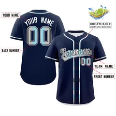 Navy Demiboy Pride Month Classic Authentic Baseball Jersey 2