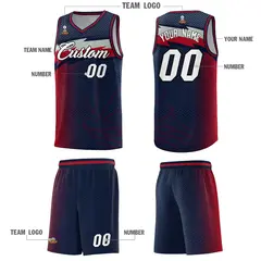 Navy Dot Scatter Graffiti Pattern Basketball Jersey 2