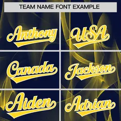 Navy Fumes Graffiti Pattern Authentic Baseball Jersey 3