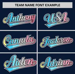 Navy Genderflux Pride Month Baseball Jersey 3