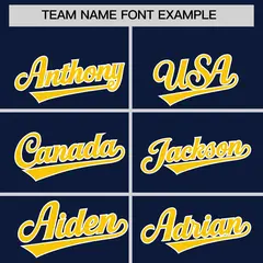 Navy Gold Classic Varsity Full-Zip Letterman Jacket Hoodie 5
