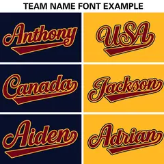 Navy Gold-Crimson Two Tone Split Letterman Varsity Jacket 7