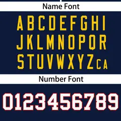 Navy Gold Full Button Authentic Baseball Jersey 4