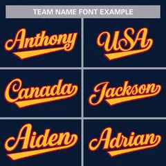 Navy Gold Full Button Classic Authentic Baseball Jersey 3
