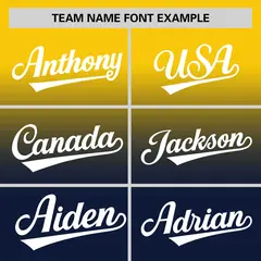 Navy Gold Gradient Authentic Baseball Jersey 3