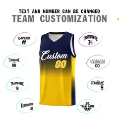 Navy Gold Gradient Basketball Jersey Sports Uniform 4