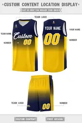 Navy Gold Gradient Basketball Jersey Sports Uniform 5