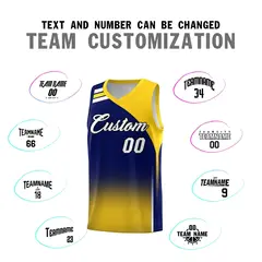 Navy Gold Gradient Basketball Jersey Sports Uniform 4