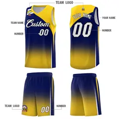 Navy Gold Gradient Basketball Jersey Sports Uniform 5