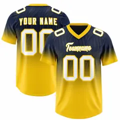 Navy Gold Gradient Outdoor Authentic Football Jersey