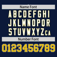 Navy Gold Half Stripe Authentic Baseball Jersey 4