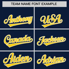 Navy Gold Raglan Full-Snap Varsity Letterman Three Stripes Jacket Hoodie 5