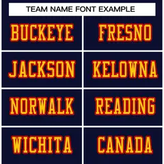 Navy Gold-Red Classic Style Authentic Football Jersey 3