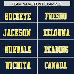 Navy Gold Shoulder Cut Two-Tone Flag Football Jersey 3