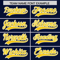 Navy Gold Team Baseball Jersey Pants Hat Package 3