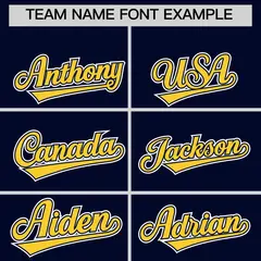 Navy Gold Varsity Jacket with Leather Sleeves Wrinkle-Resistant 4