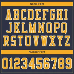 Navy Gold-White Classic Style Mesh Authentic Football Jersey 3