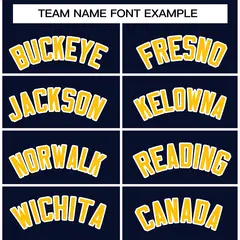 Navy Gold White Raglan Varsity Full-Snap Letterman Jacket 5