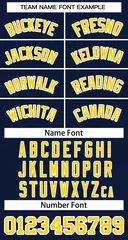 Navy Gold-White Striped Sleeveless Fashion Baseball Jersey 5