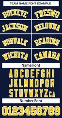 Navy Gold-White Striped Sleeveless Fashion Baseball Jersey 5