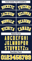 Navy Gold-White Striped Sleeveless Fashion Baseball Jersey 5