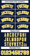 Navy Gold-White Striped Sleeveless Fashion Baseball Jersey 5