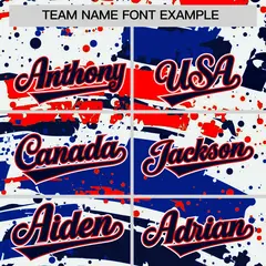 Navy Graffiti Pattern Varsity Full-Snap Letterman Baseball Jacket 3