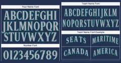 Navy Gray-Aqua Classic Authentic Baseball Jersey 3