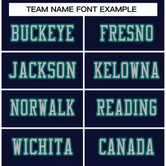 Navy Gray-Aqua Classic Style Authentic Football Jersey 3