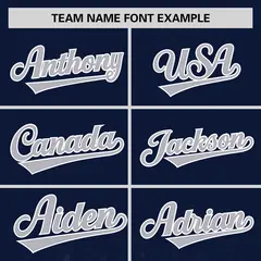 Navy Gray Gradient Sparkle-Effect Authentic Baseball Jersey 3