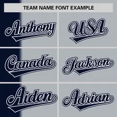 Navy Gray Gradient Stripe Two-Button Softball Jersey 3