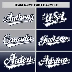 Navy Gray Half Gradient Authentic Baseball Jersey 3