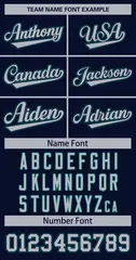 Navy Gray Navy-Aqua Classic Hockey Jersey 3