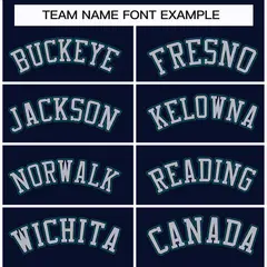 Navy Gray Navy-Aqua Classic Hockey Jersey 3