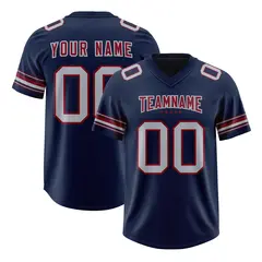 Navy Gray Retro Sleeve Line Authentic Football Jersey 1