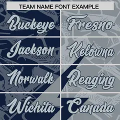 Navy Gray Split Lightning Pattern Football Jersey 3