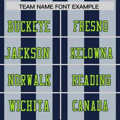 Navy Gray Thick Stripe Authentic Football Jersey 3