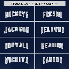 Navy Gray Vertical Gradient Stripe Team Football Jersey 3