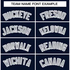 Navy Gray-White Full-Snap Varsity Letterman Jacket 3