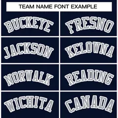 Navy Gray-White Full-Snap Varsity Letterman Jacket 3