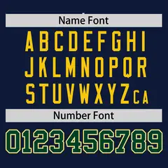 Navy Green Gradient Authentic Baseball Jersey 4