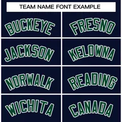 Navy Green-Gray Classic Varsity Full-Snap Letterman Jacket 5