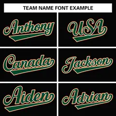 Navy Green-Orange Classic Varsity Full-Snap Letterman Jacket 5