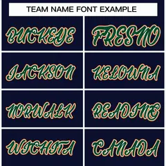 Navy Green-White Classic Varsity Full-Snap Letterman Jacket 3