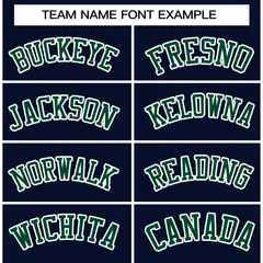 Navy Green-White Raglan Varsity Full-Snap Letterman Jacket 5