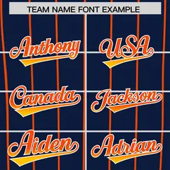 Navy Houston City Silhouette Baseball Jersey 3