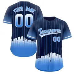 Navy Kansas City Silhouette Baseball Jersey 1